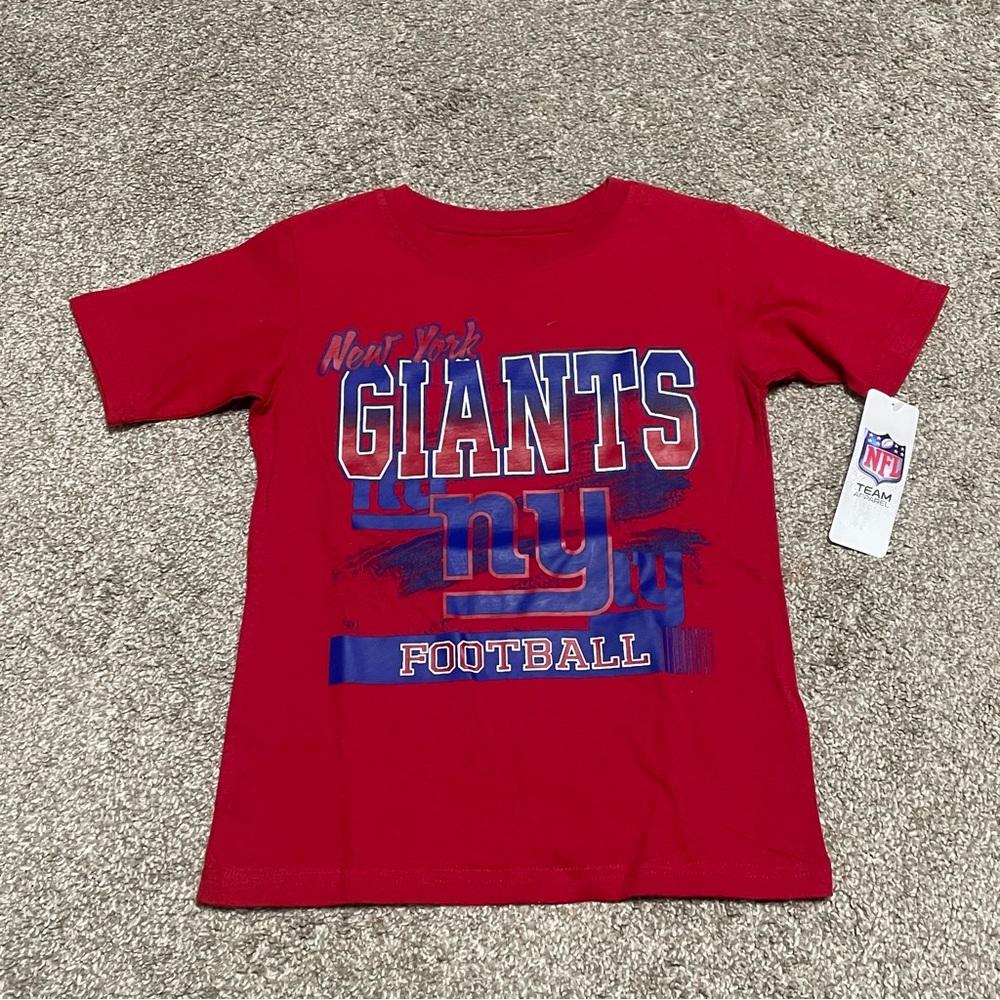 NWT Boy’s NFL New York Giants T-Shirt Size XS 4/5